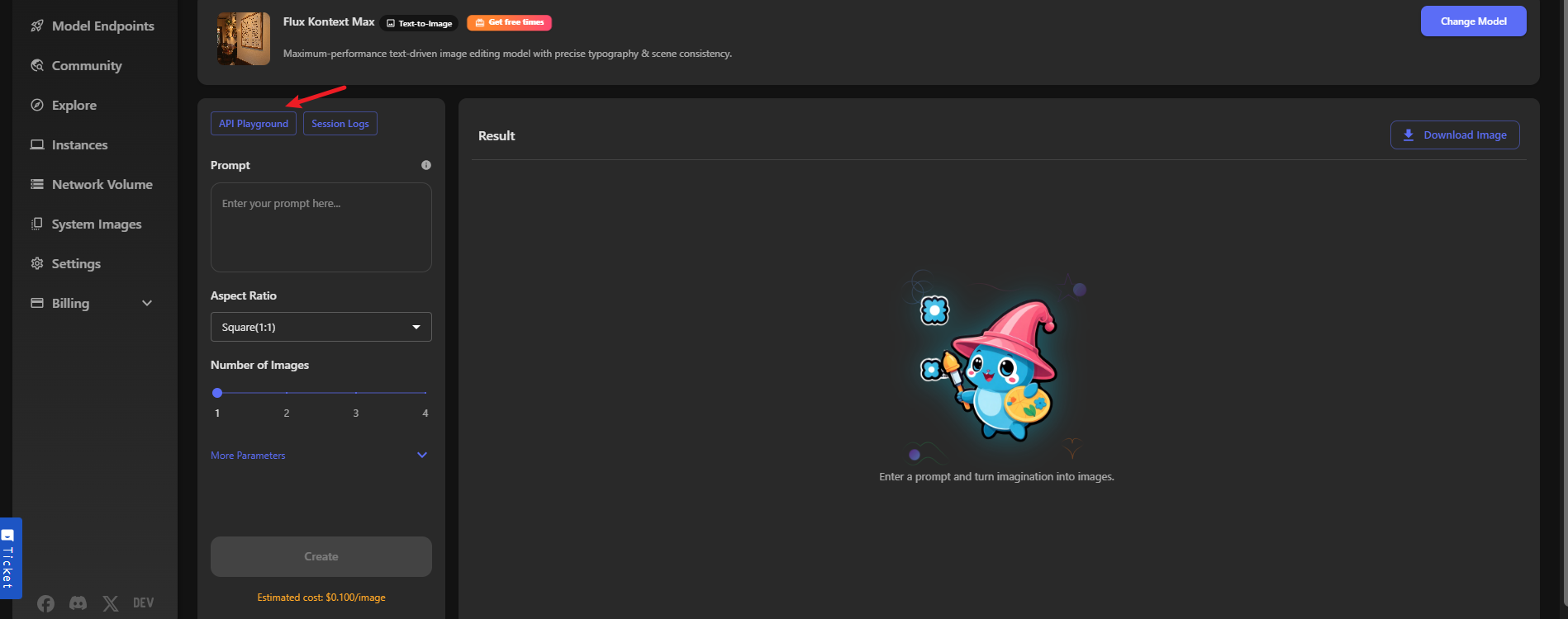 Copy from API Playground