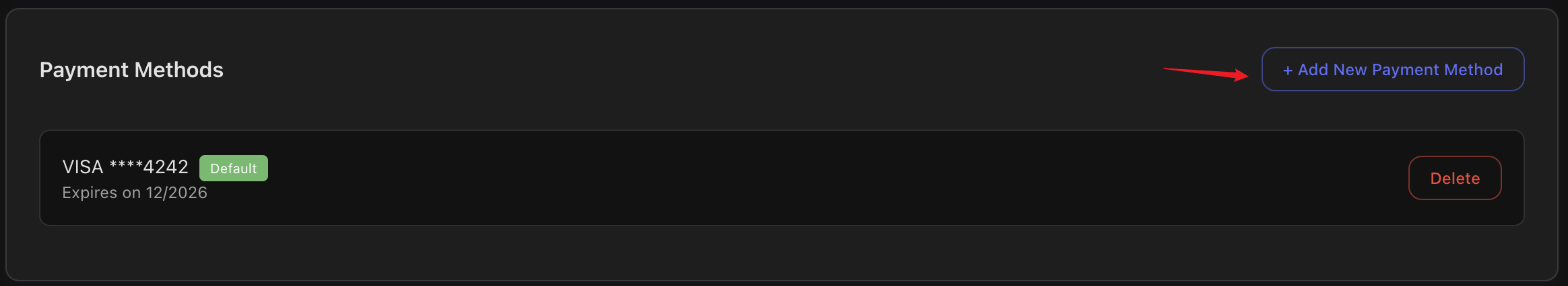 Add payment method